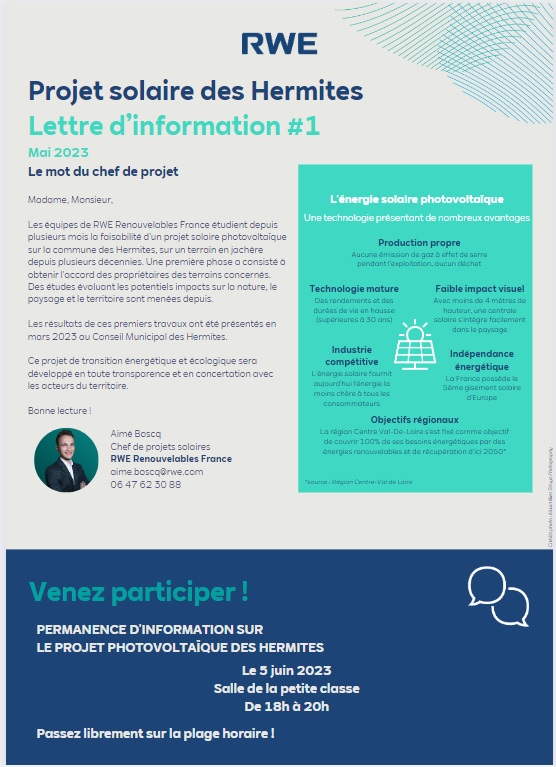 Lettre d'information n°1